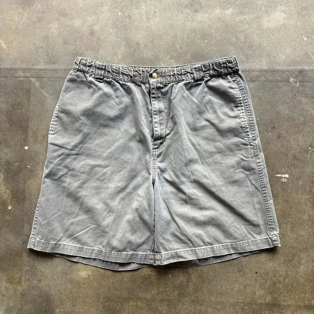 Vintage Outer Rim 1990s Surfer Shorts Grey Faded Elastic Waist